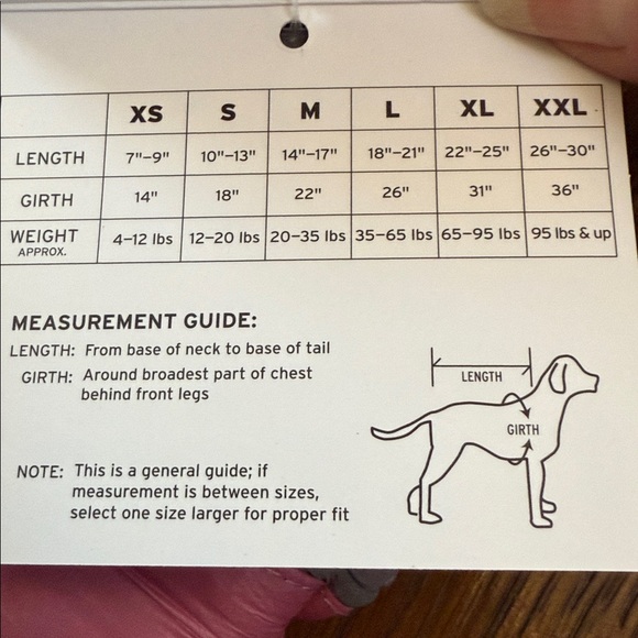 Eddie Bauer Pink/Gray Puffer Dog Jacket. Size XS. Length 7-9”. Weight 4-12 lbs. - Picture 9 of 11